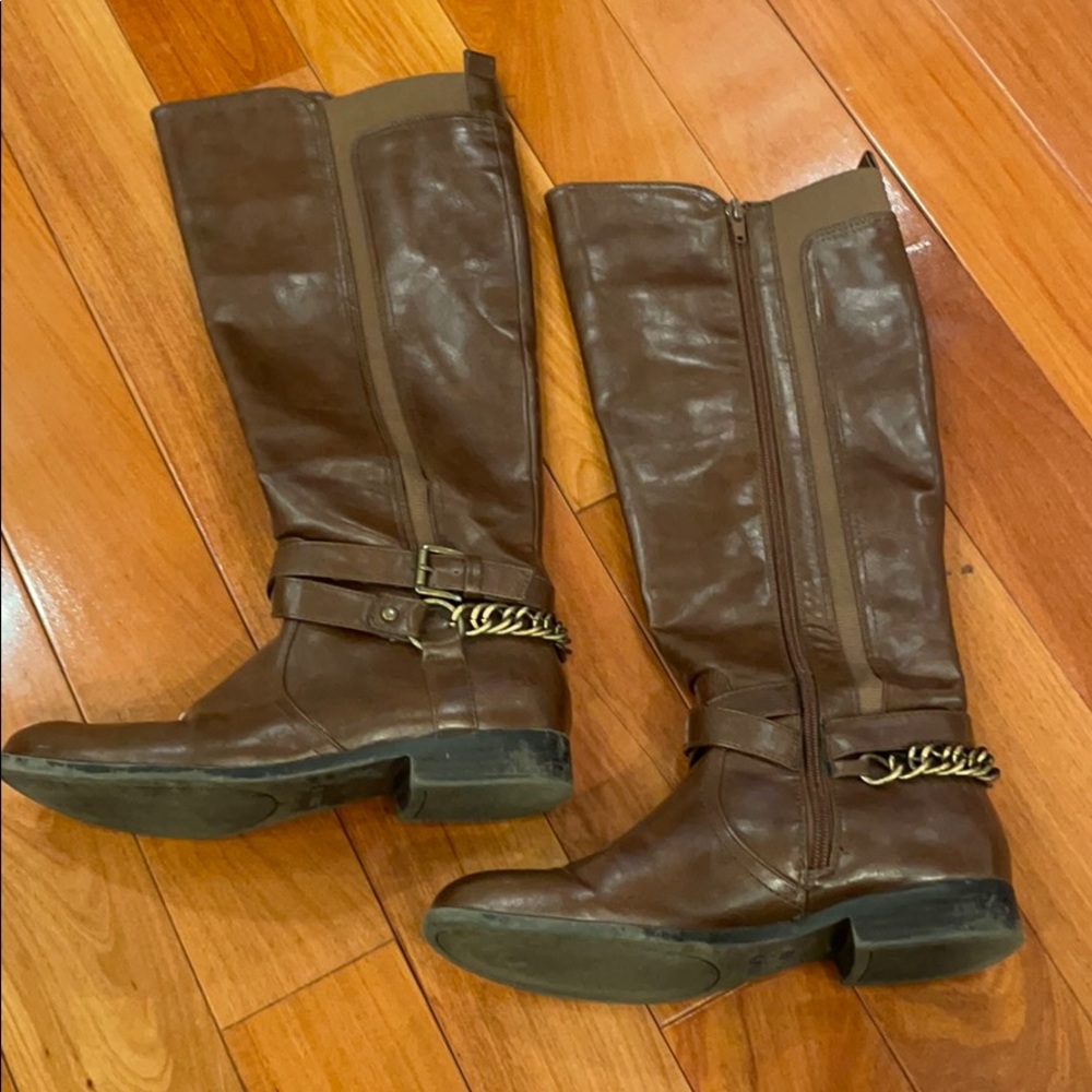 🟡 Brown Riding Boots - Picture 2 of 12